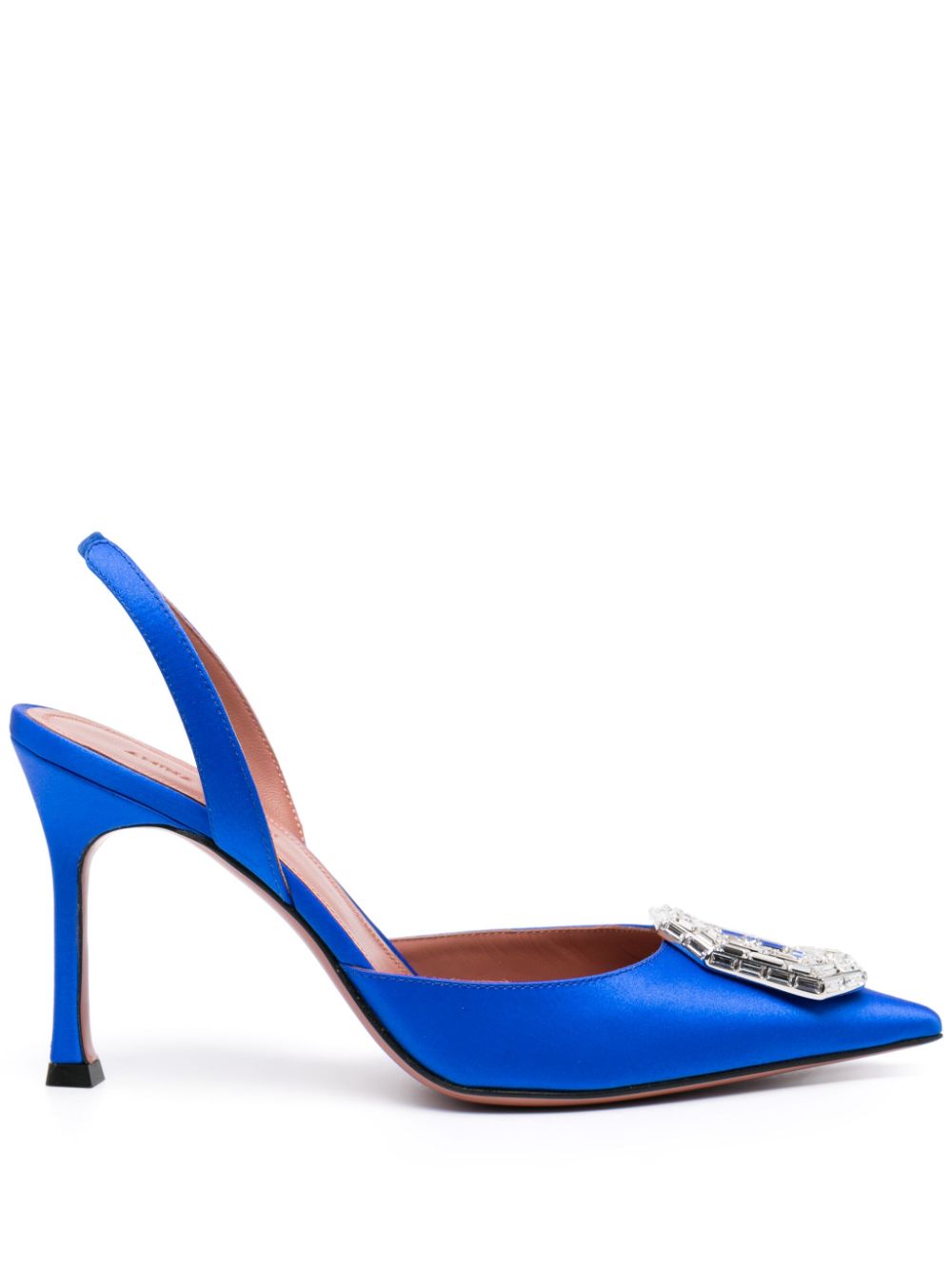 Amina Muaddi Camelia Slingback-Pumps 90mm - Blau von Amina Muaddi