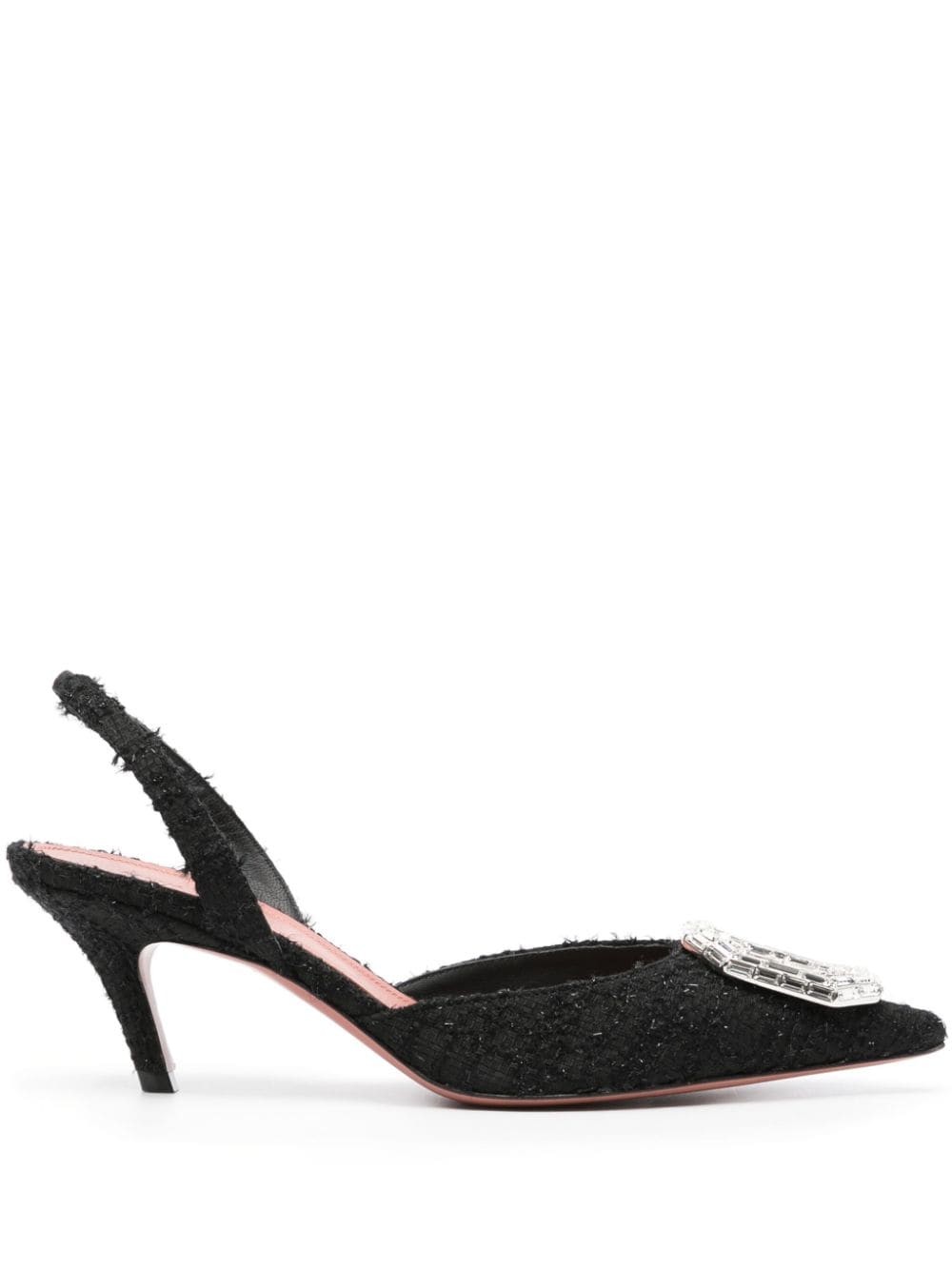 Amina Muaddi Camelia Pumps 105mm - Schwarz von Amina Muaddi