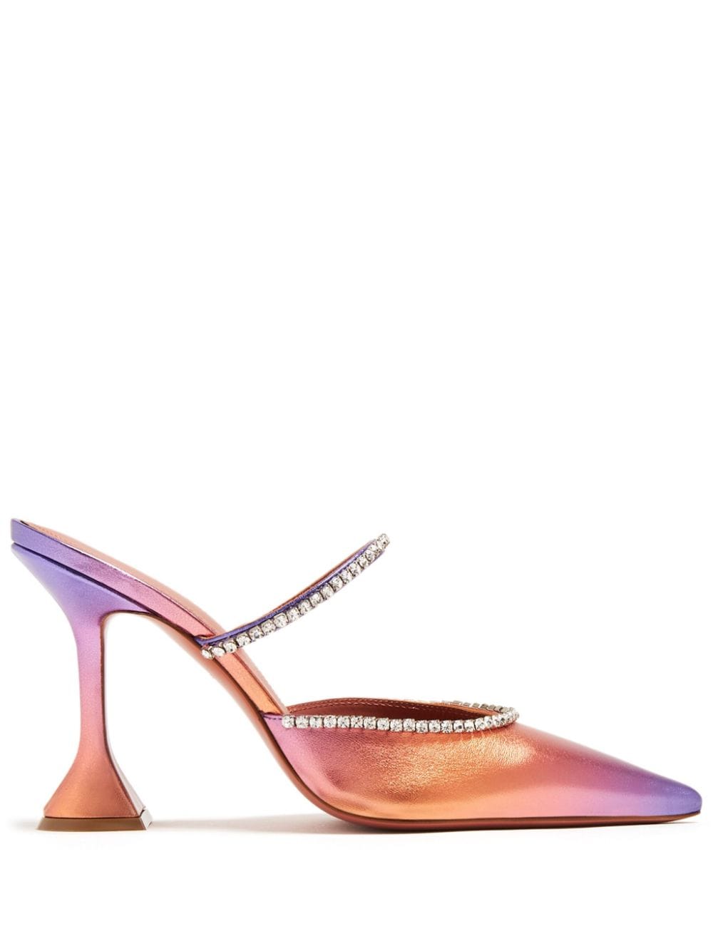 Amina Muaddi Gilda Mules 95mm - Rosa von Amina Muaddi