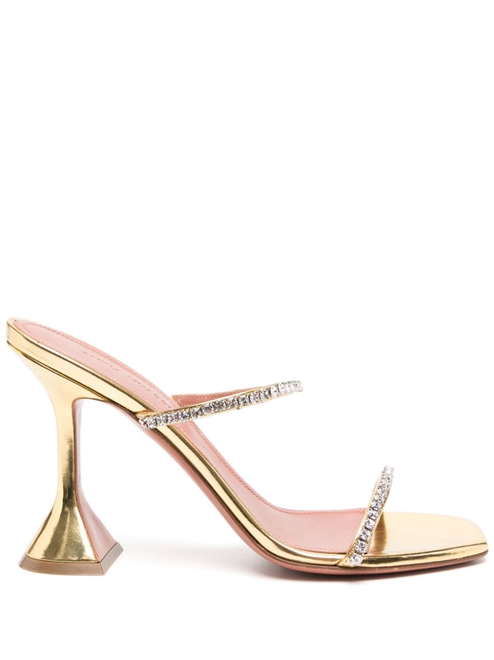 Amina Muaddi Gilda Mules 95mm - Gold von Amina Muaddi