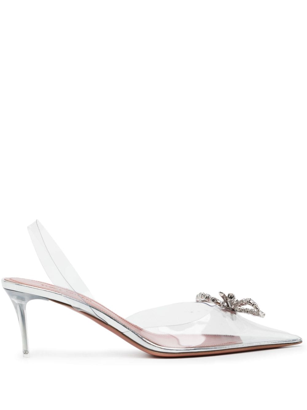 Amina Muaddi Rosie Pumps 60mm - Silber von Amina Muaddi