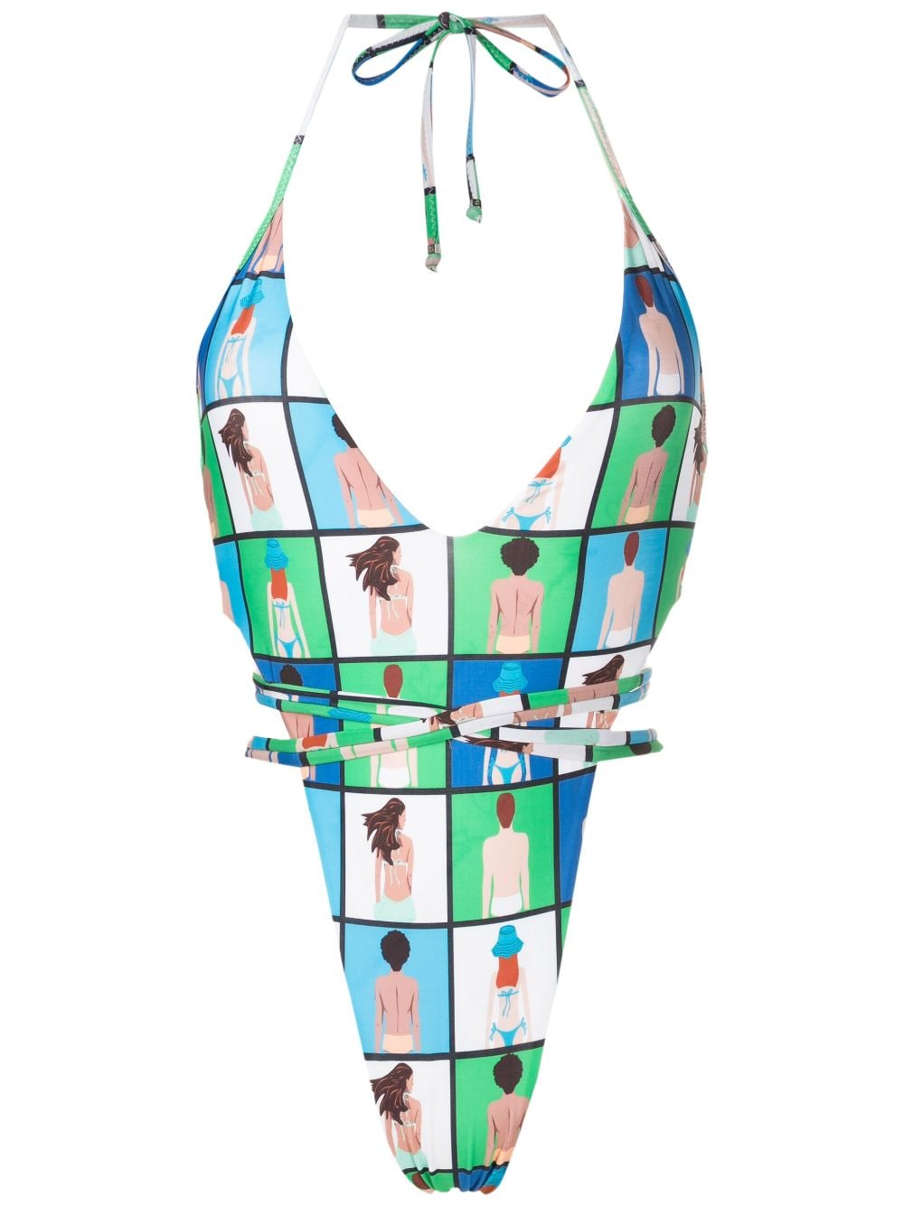 Amir Slama Badeanzug mit grafischem Print - Mehrfarbig von Amir Slama