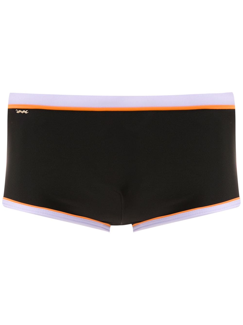 Amir Slama Badehose in Colour-Block-Optik - Schwarz von Amir Slama