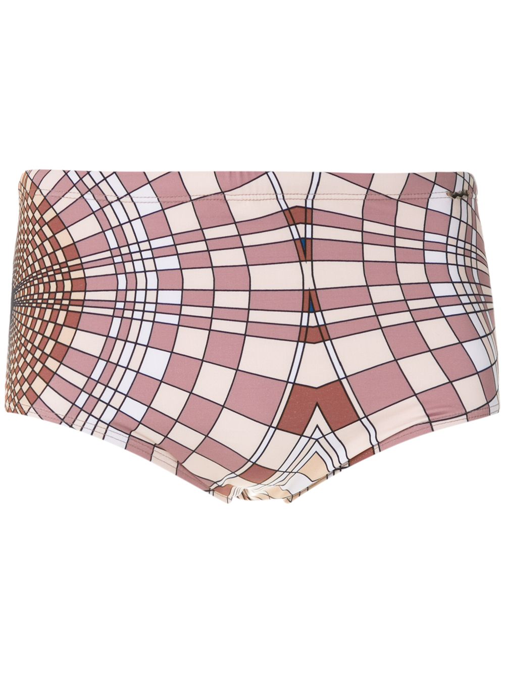 Amir Slama Badehose mit "Cocar"-Print - Nude von Amir Slama