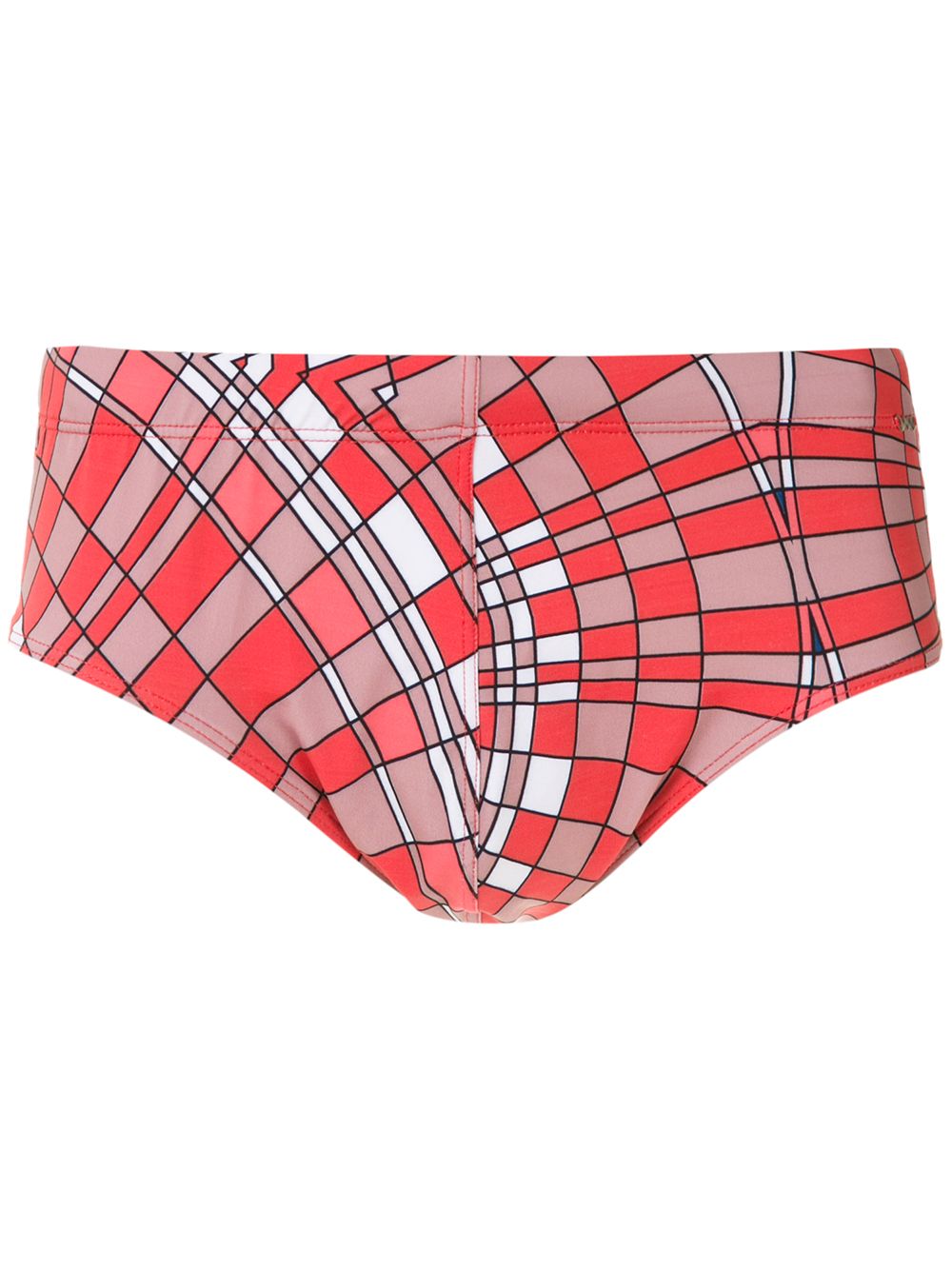 Amir Slama Badehose mit "Cocar"-Print - Rot Amir Slama Badehose mit "Cocar"-Print - Rot von Amir Slama