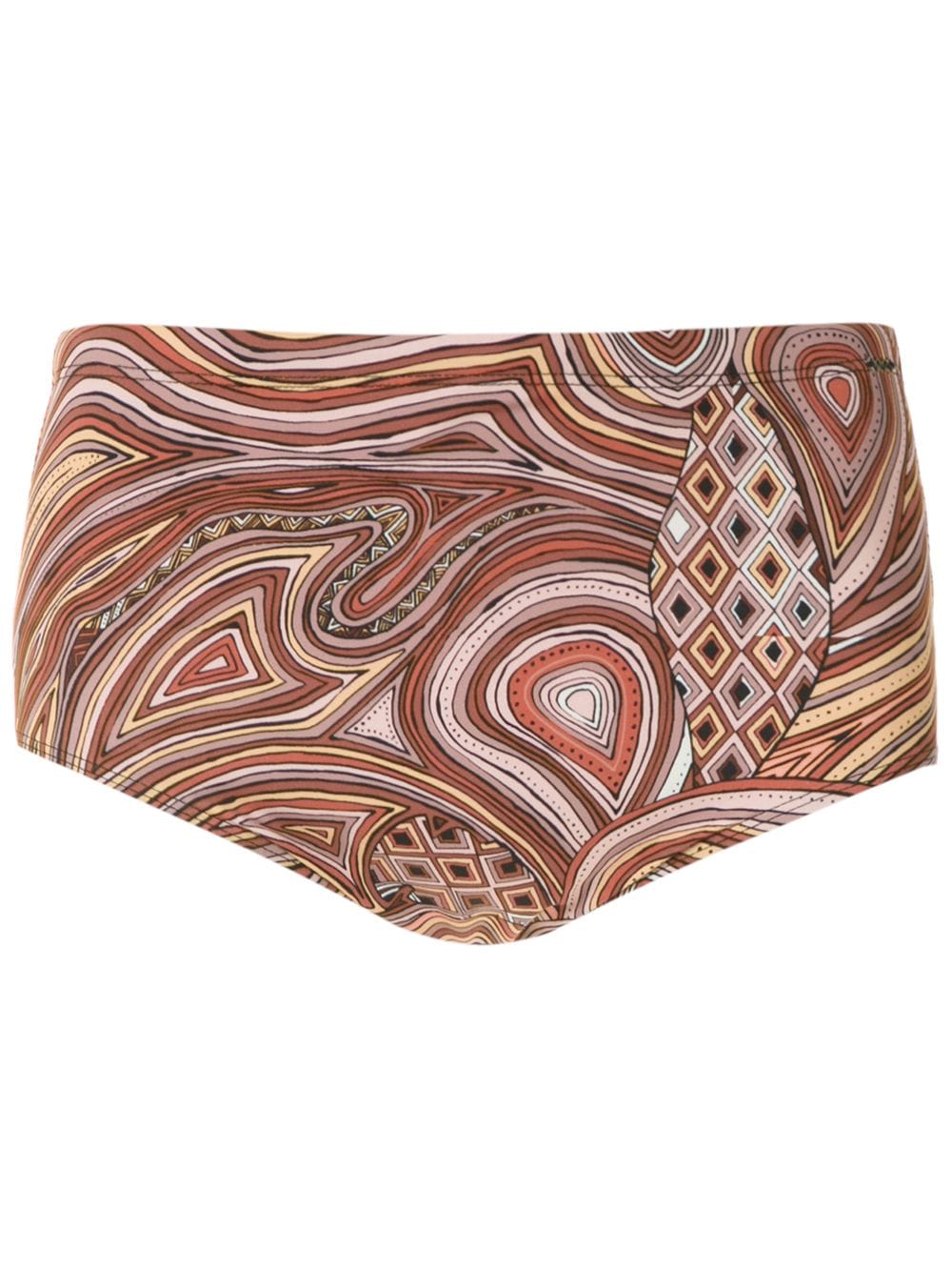 Amir Slama Badehose mit "Marajoara"-Print - Nude von Amir Slama