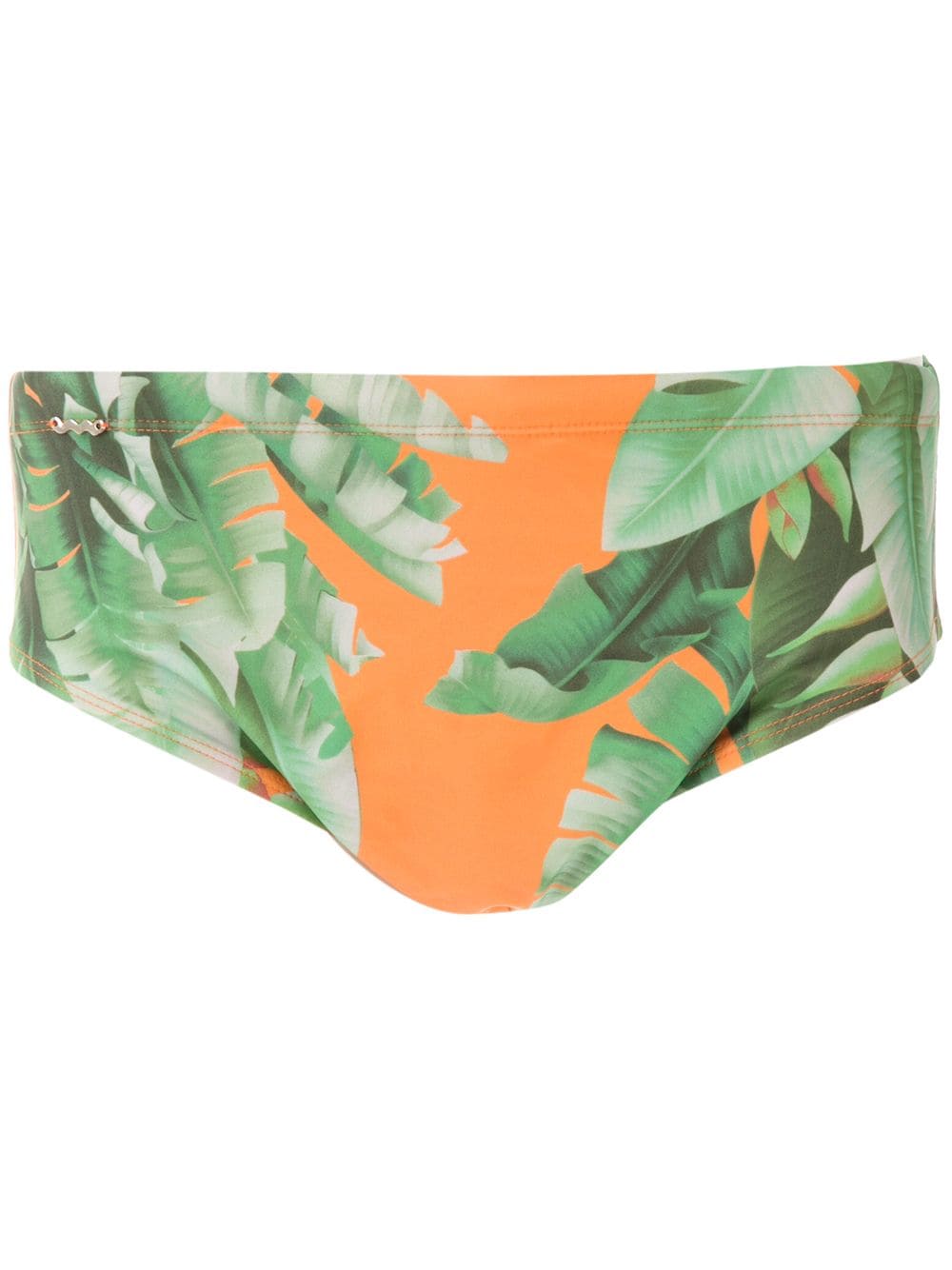 Amir Slama Badehose mit Print - Orange von Amir Slama