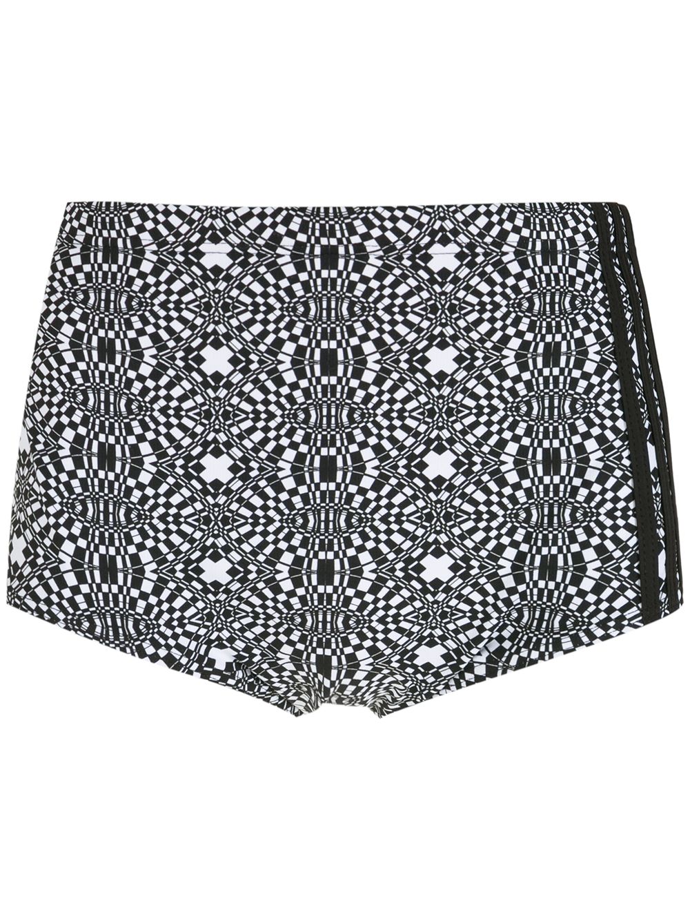 Amir Slama Badehose mit geometrischem Print - Schwarz von Amir Slama