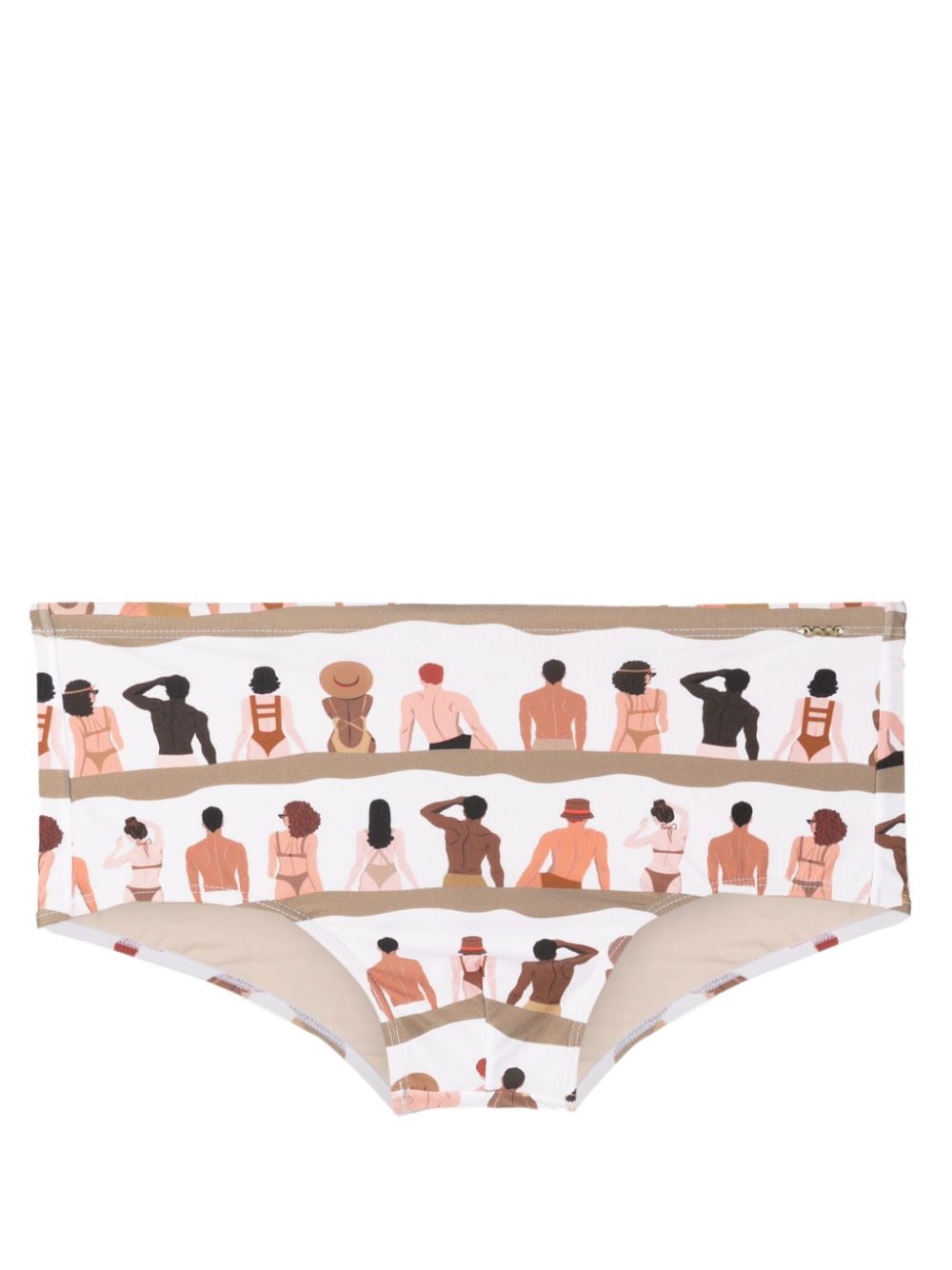 Amir Slama Badeshorts mit grafischem Print - Nude von Amir Slama