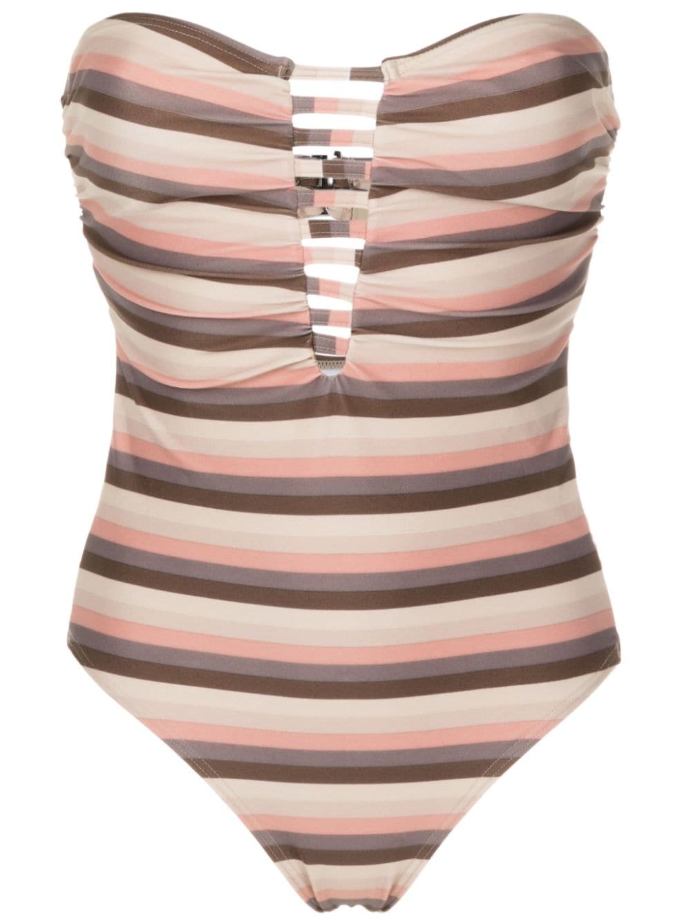 Amir Slama Bandeau-Badeanzug mit Cut-Out - Nude von Amir Slama