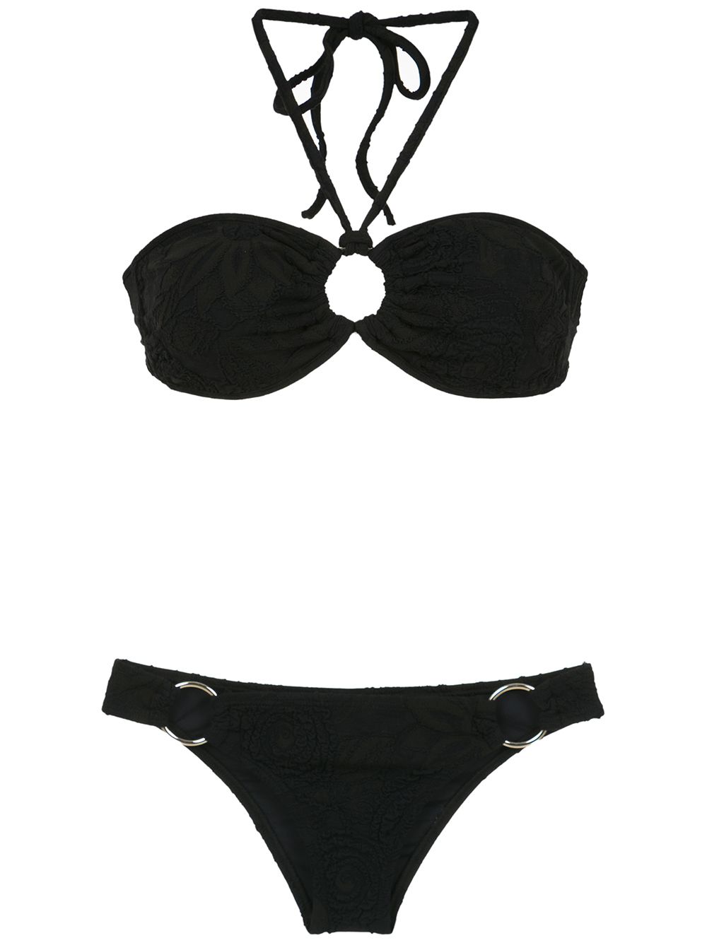 Amir Slama Bikini mit Cut-Outs - Schwarz von Amir Slama