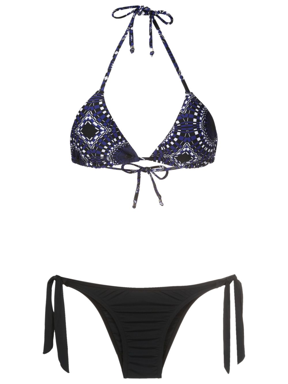 Amir Slama Bikini mit Muster - Schwarz von Amir Slama