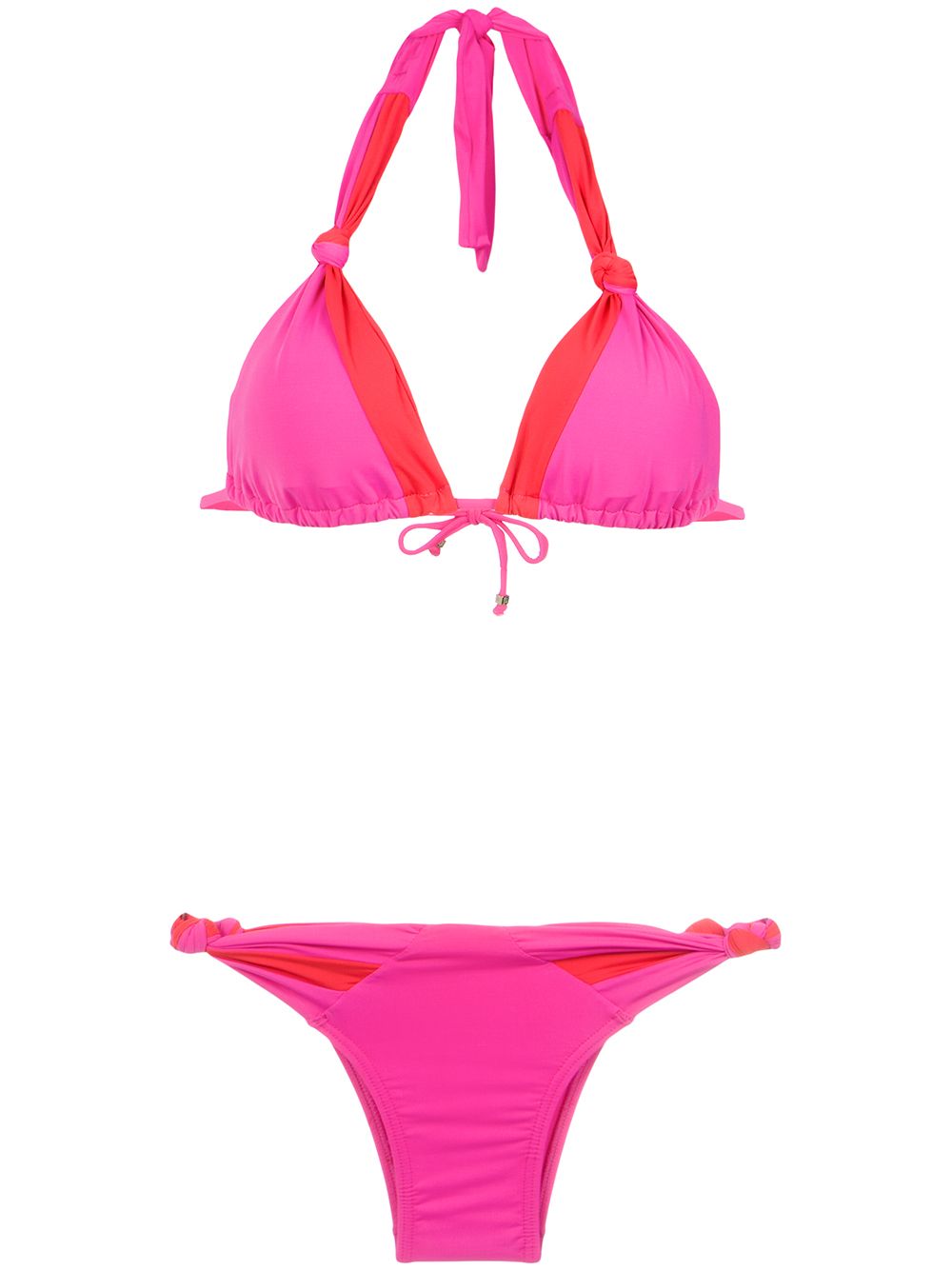 Amir Slama Bikini mit Netzeinsätzen - Rosa von Amir Slama