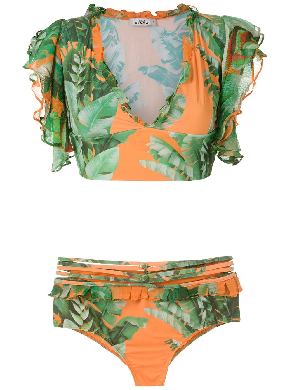 Amir Slama Bikini mit Print - Grün von Amir Slama