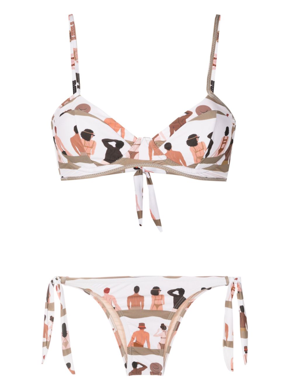 Amir Slama Bikini mit Print - Nude von Amir Slama