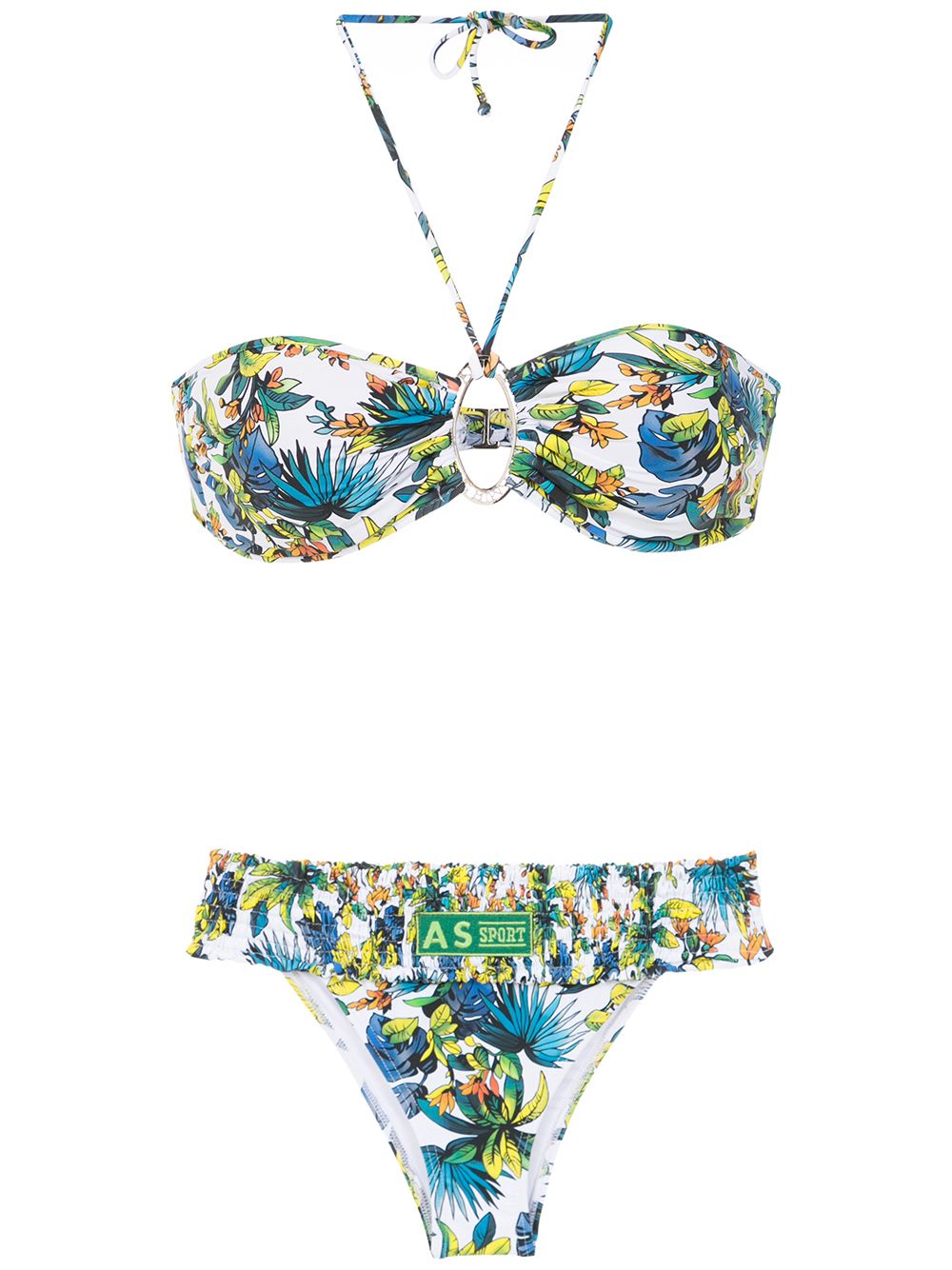 Amir Slama Bikini mit Print - Weiß von Amir Slama