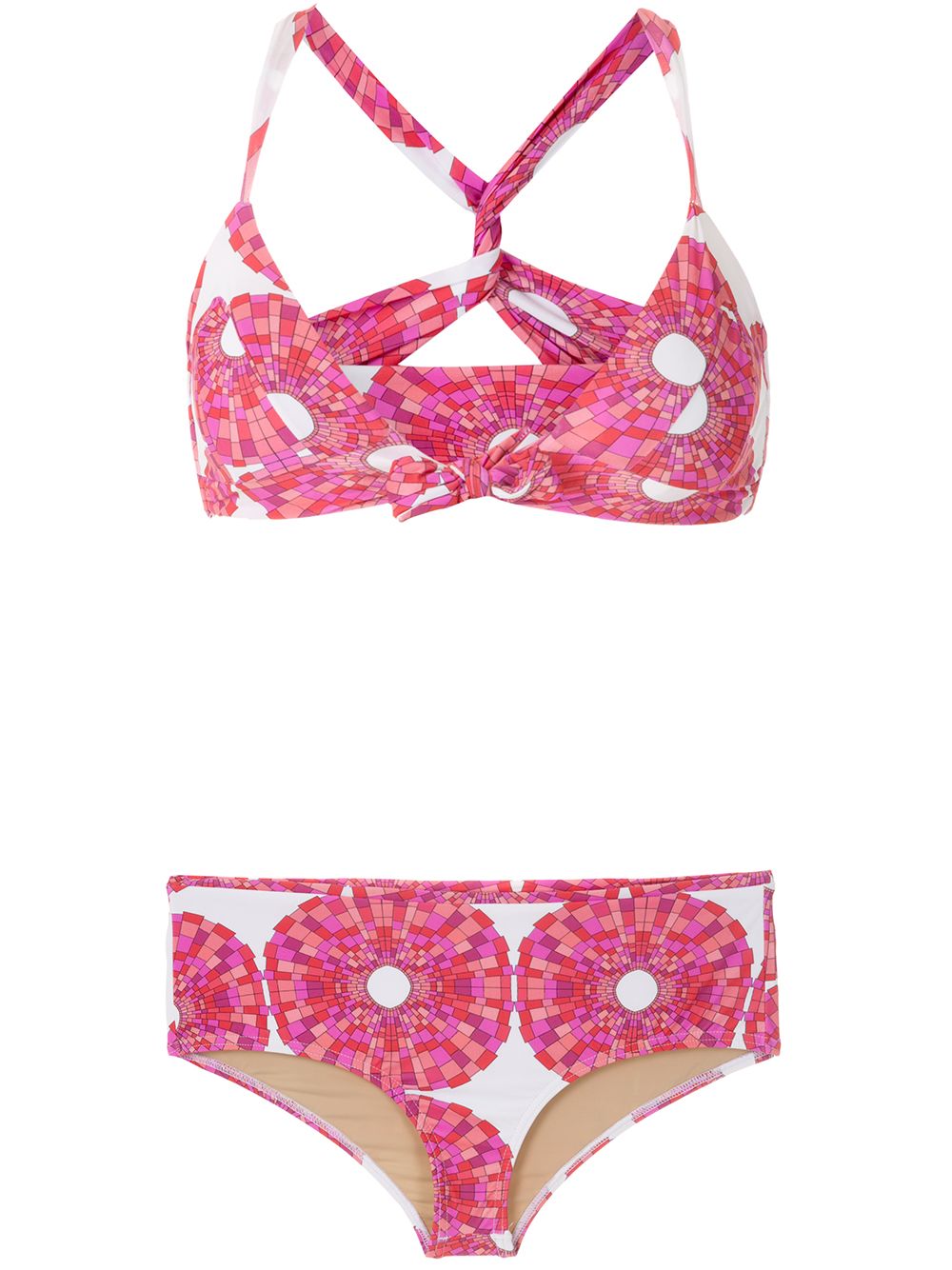 Amir Slama Bikini mit Print - Weiß von Amir Slama