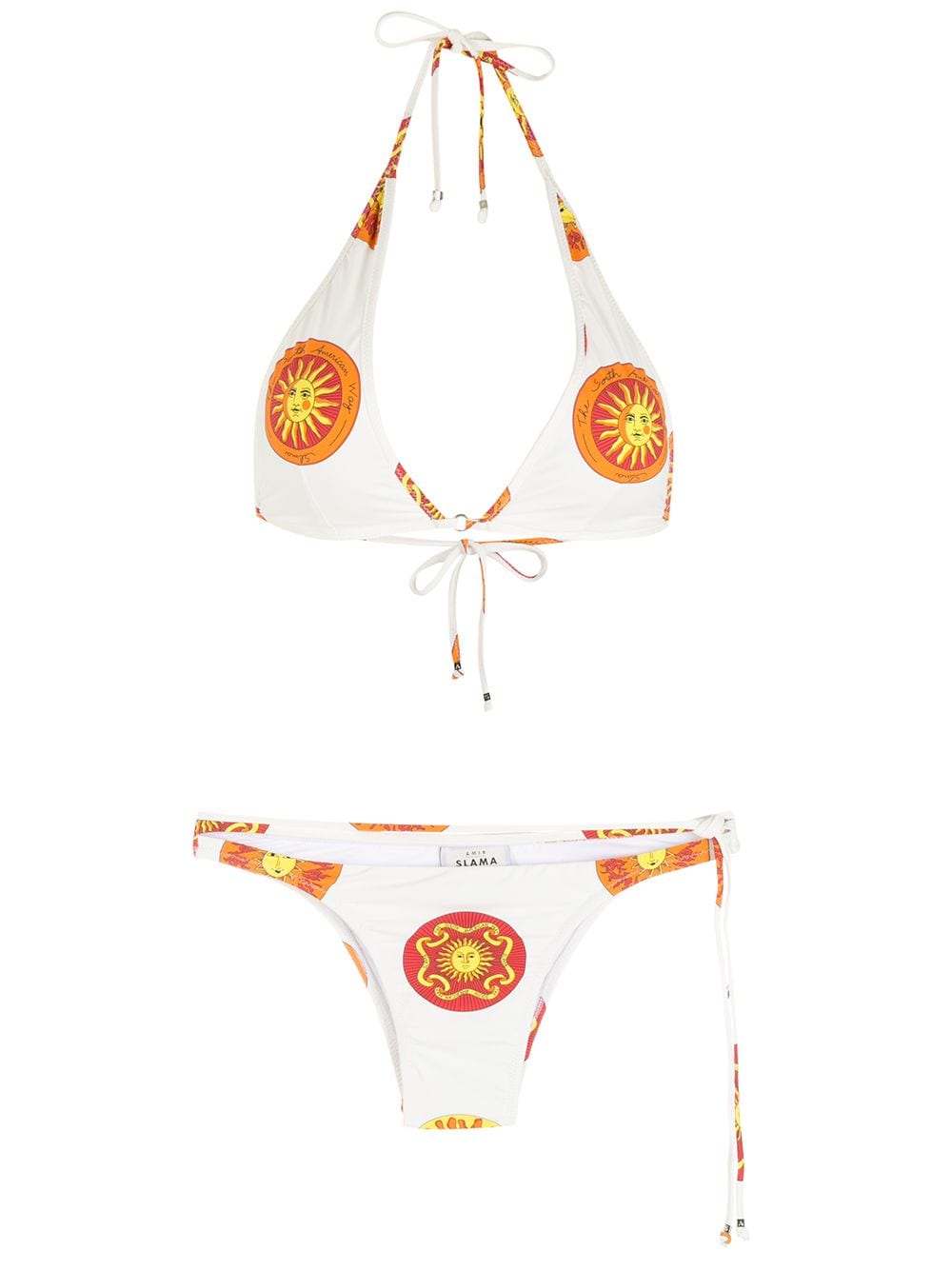 Amir Slama Bikini mit Print - Weiß von Amir Slama