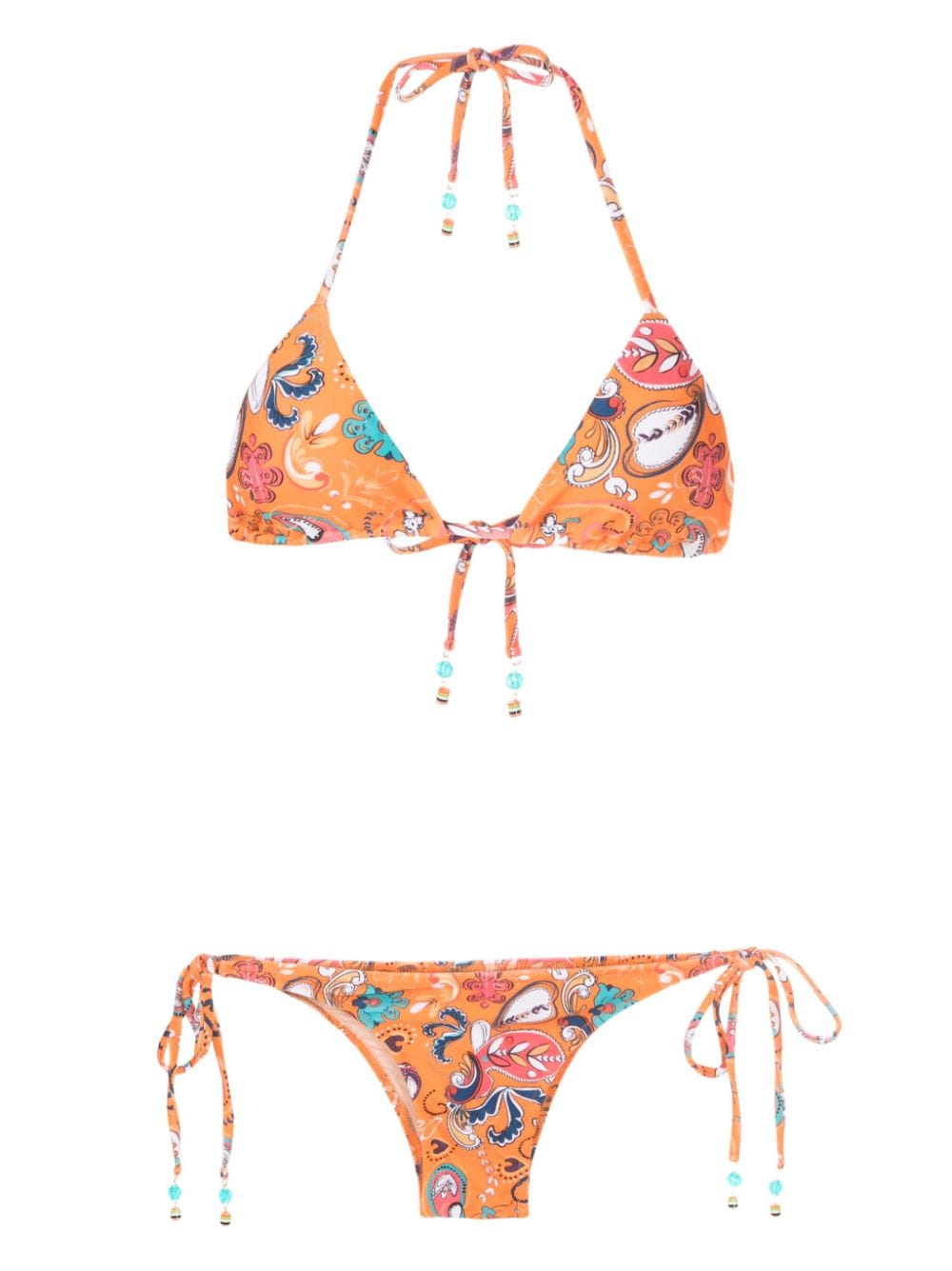 Amir Slama Bikini mit grafischem Print - Orange von Amir Slama