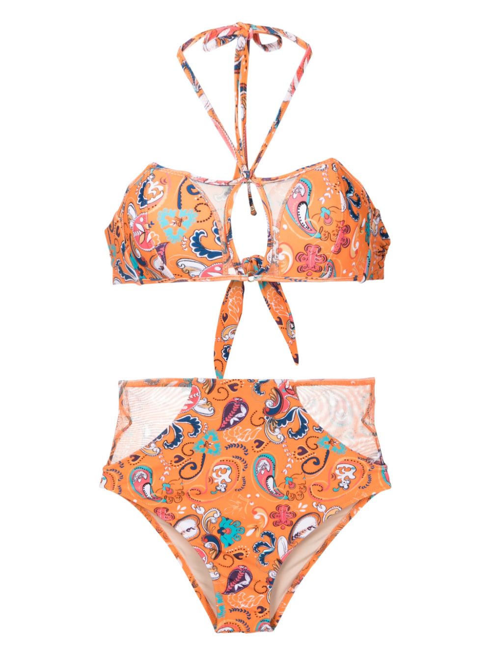 Amir Slama Bikini mit grafischem Print - Orange von Amir Slama