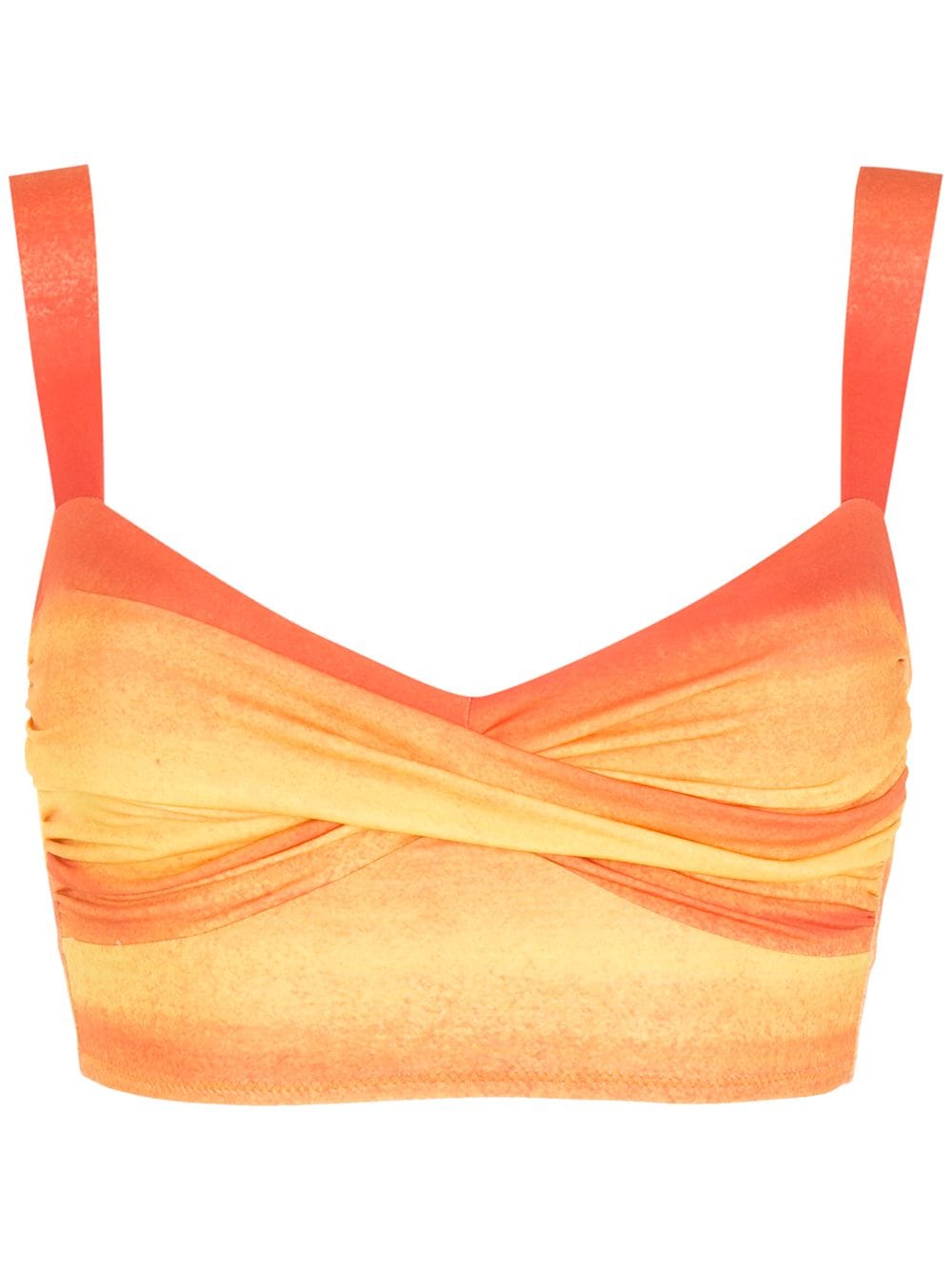 Amir Slama Cropped-Top mit Ombré-Effekt - Orange von Amir Slama