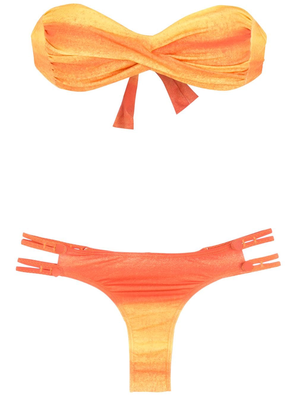 Amir Slama Gestreifter Bikini mit Ombré-Effekt - Orange von Amir Slama