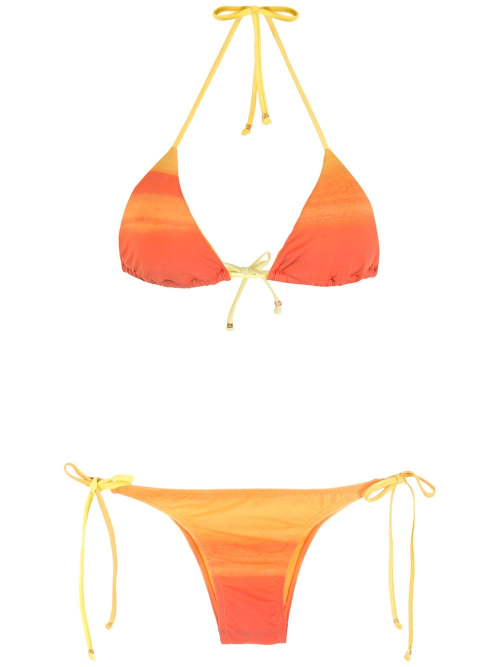 Amir Slama Gestreifter Bikini mit Ombré-Effekt - Orange von Amir Slama