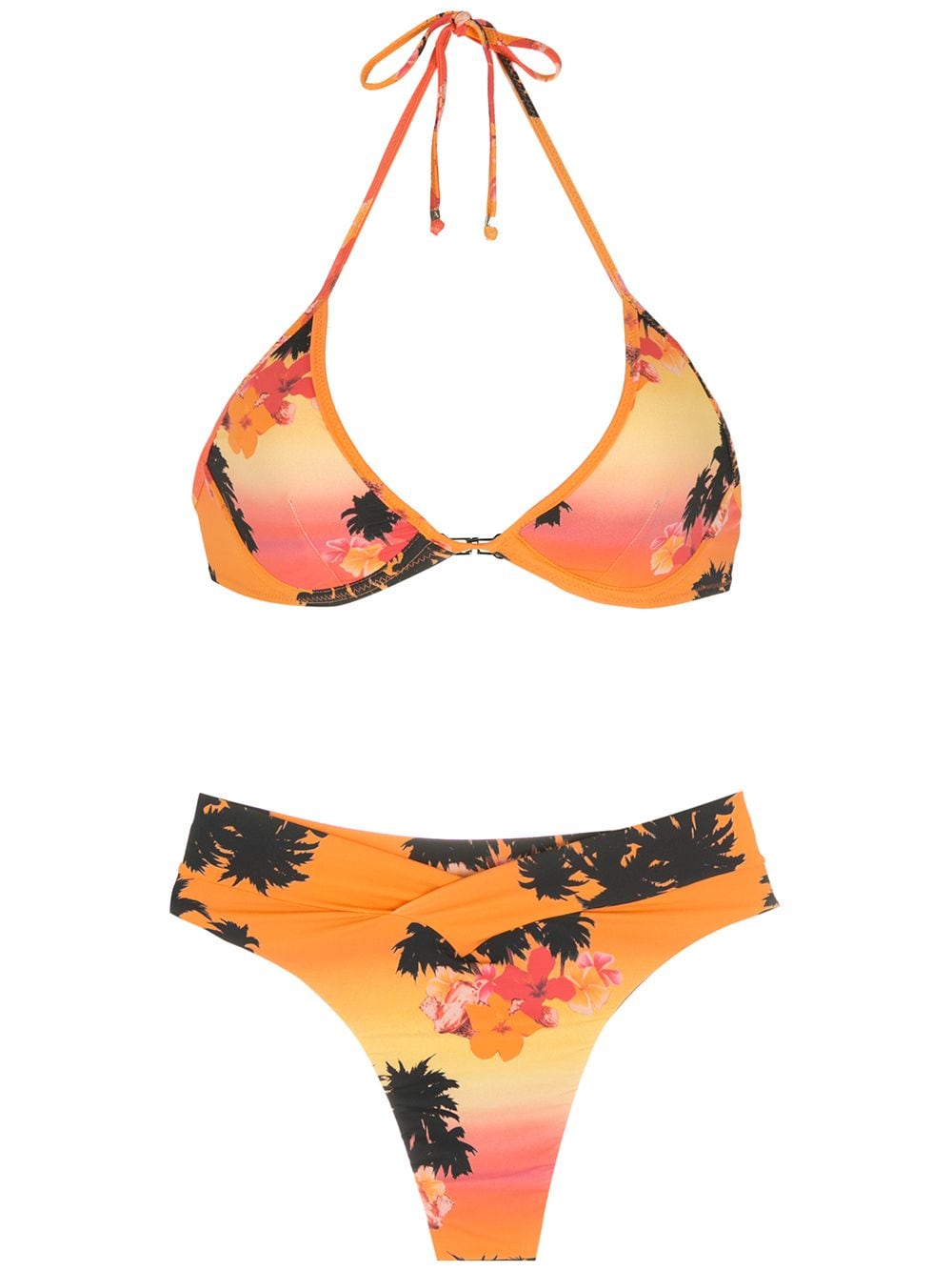 Amir Slama Ilha de Hibiscus Bikini - Orange von Amir Slama