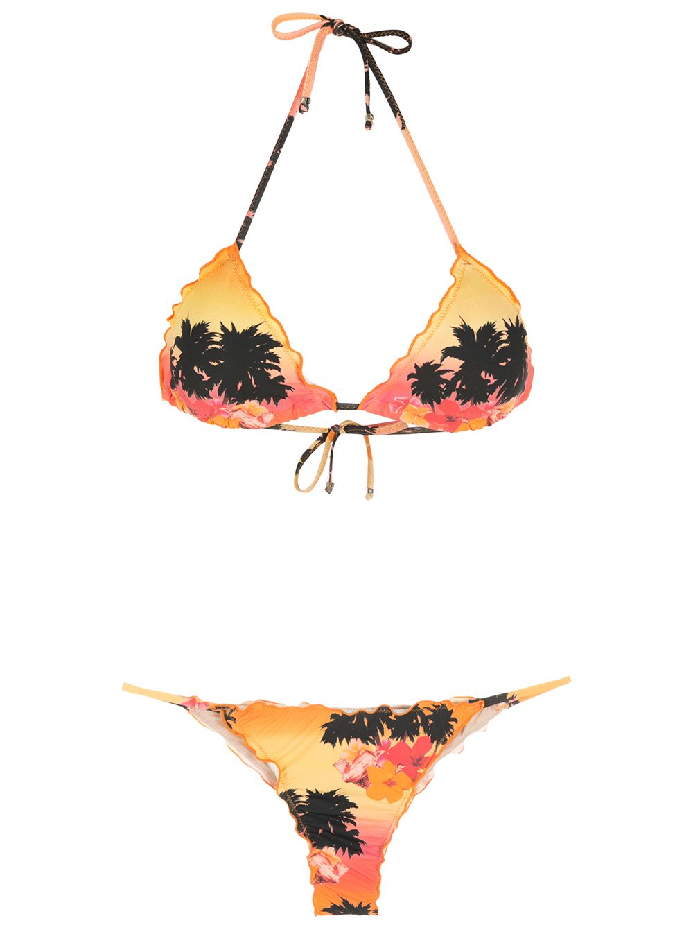 Amir Slama Ilha de Hibiscus Bikini - Orange von Amir Slama