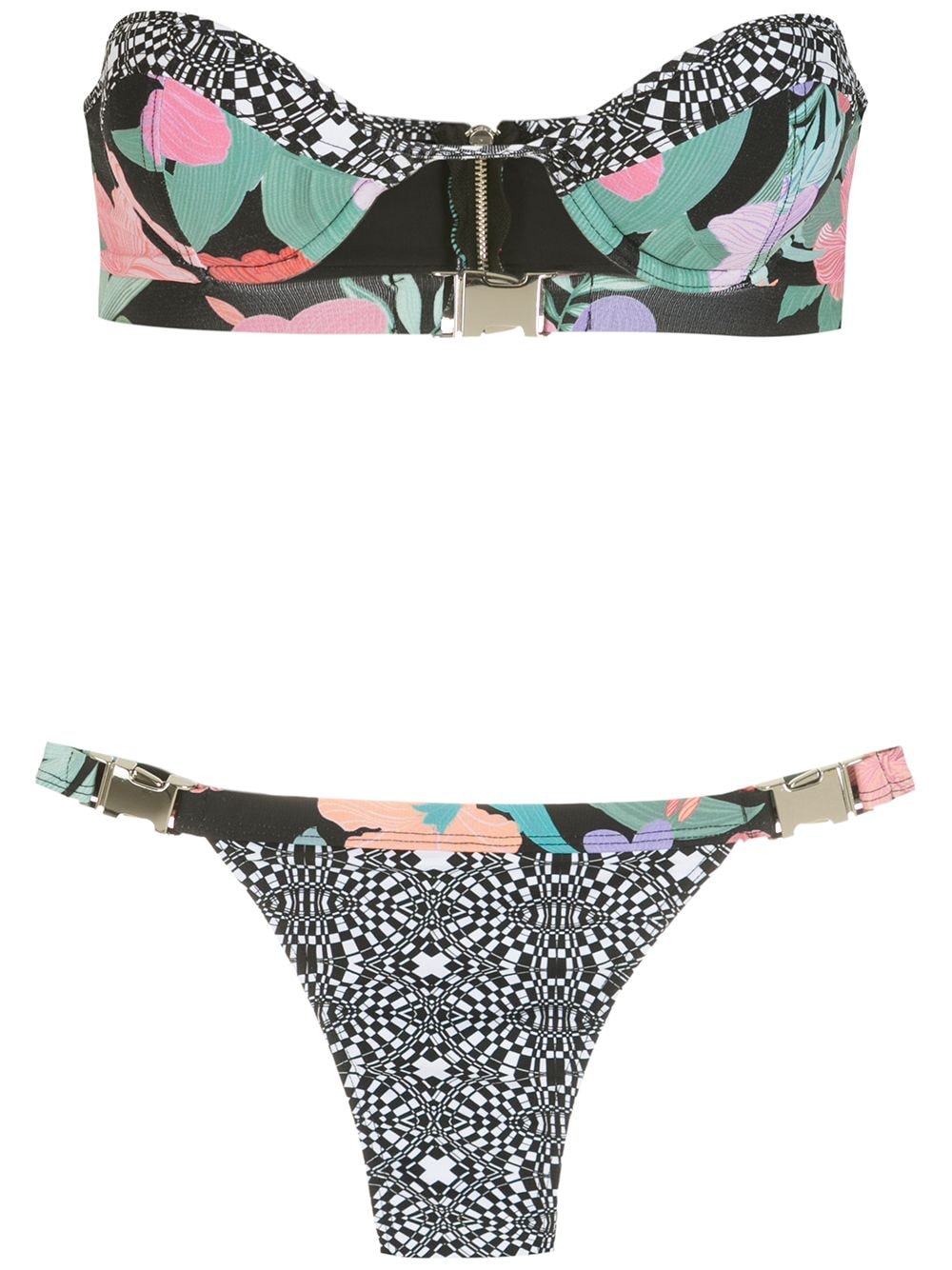 Amir Slama Ilha de Hibiscus Bikini - Schwarz von Amir Slama