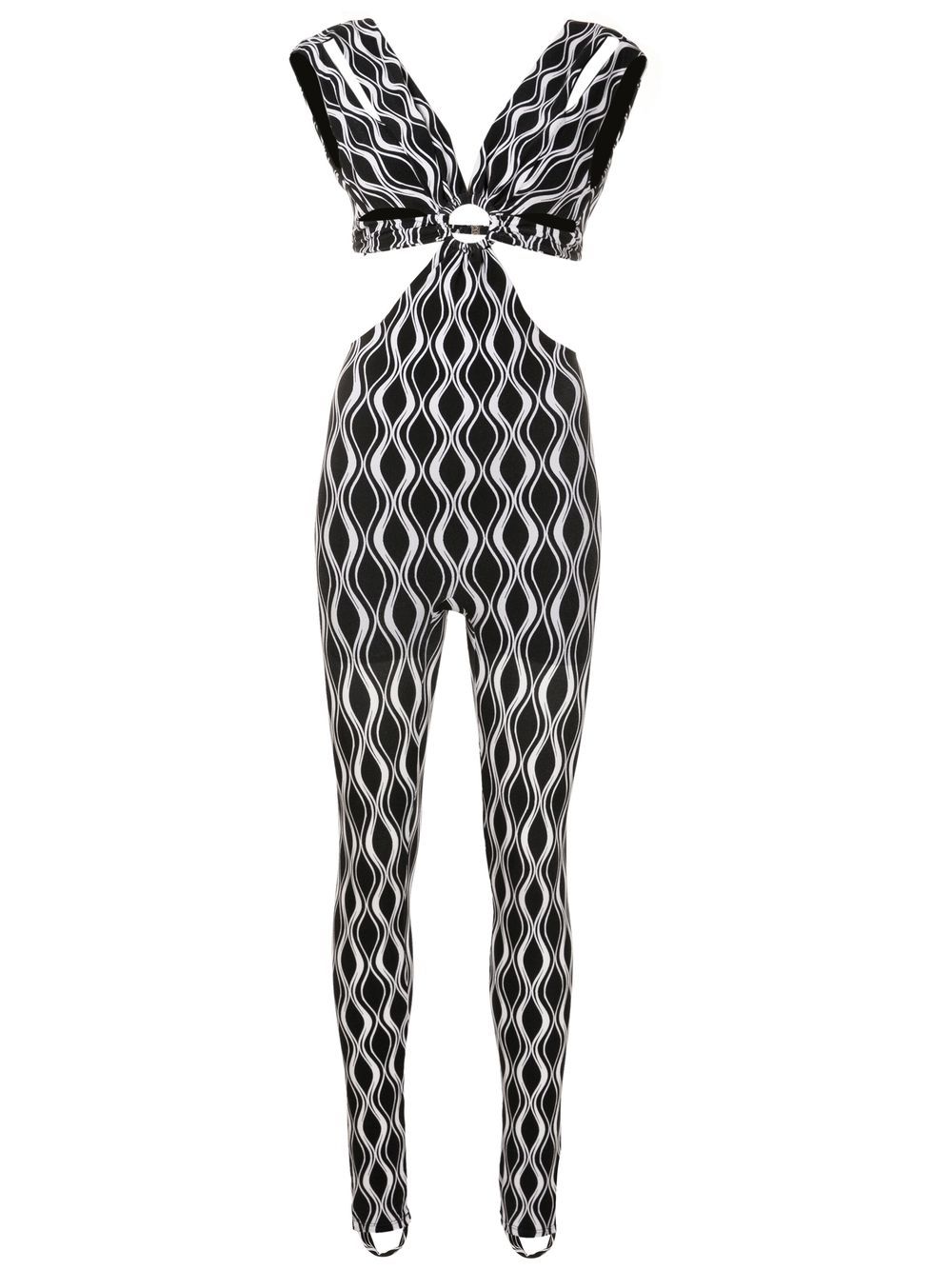 Amir Slama Jumpsuit mit Cut-Outs - Schwarz von Amir Slama