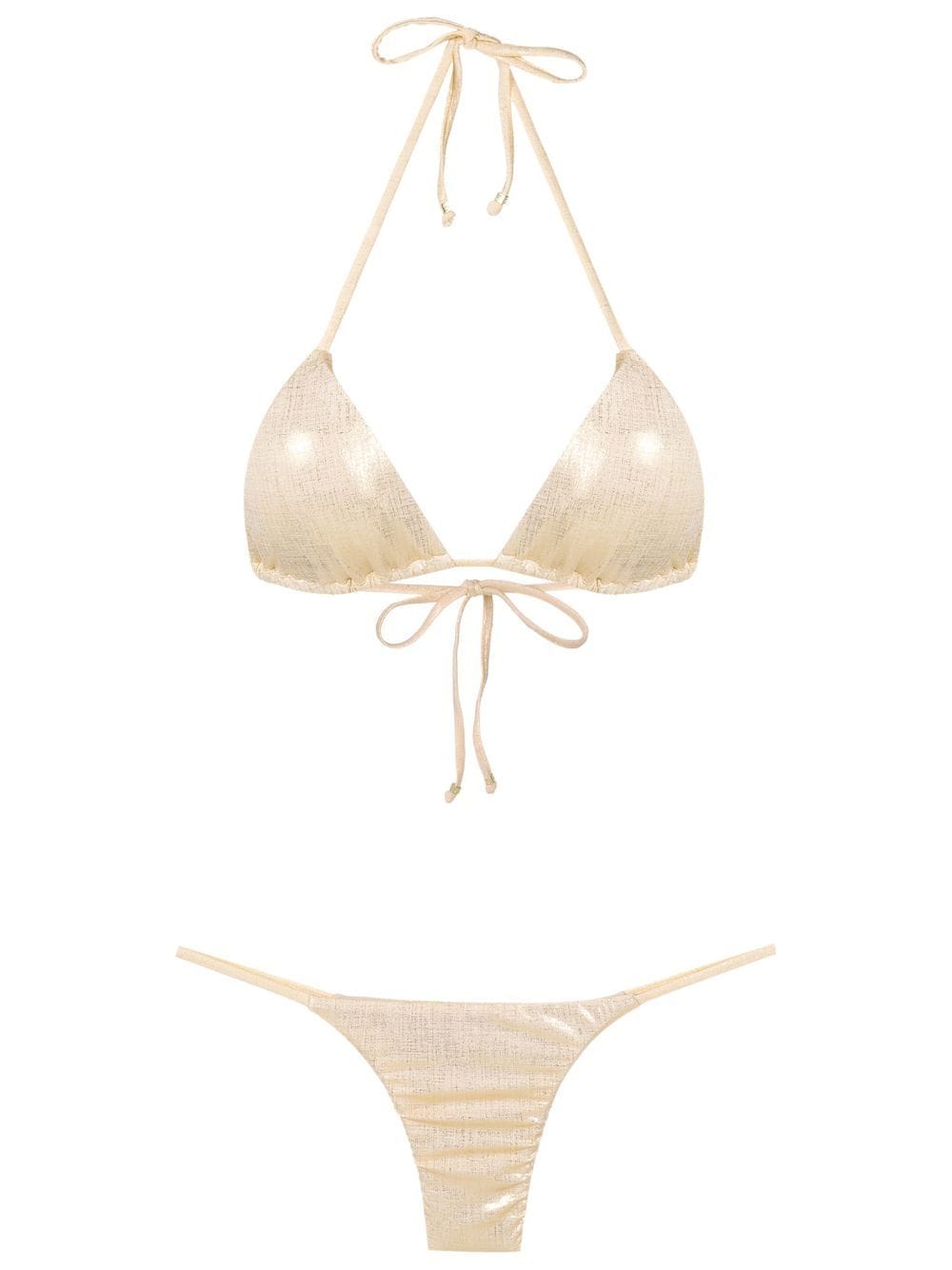 Amir Slama Neckholder-Bikini - Gold von Amir Slama