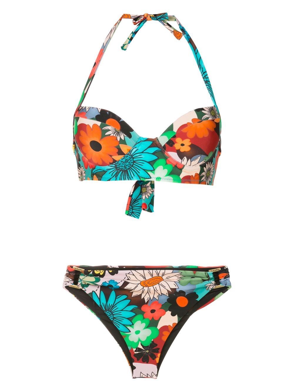 Amir Slama Neckholder-Bikini mit Blumen-Print - Mehrfarbig von Amir Slama