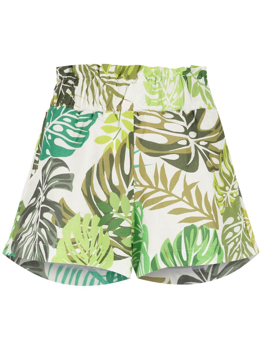 Amir Slama Shorts mit Palmblatt-Print - Grün von Amir Slama