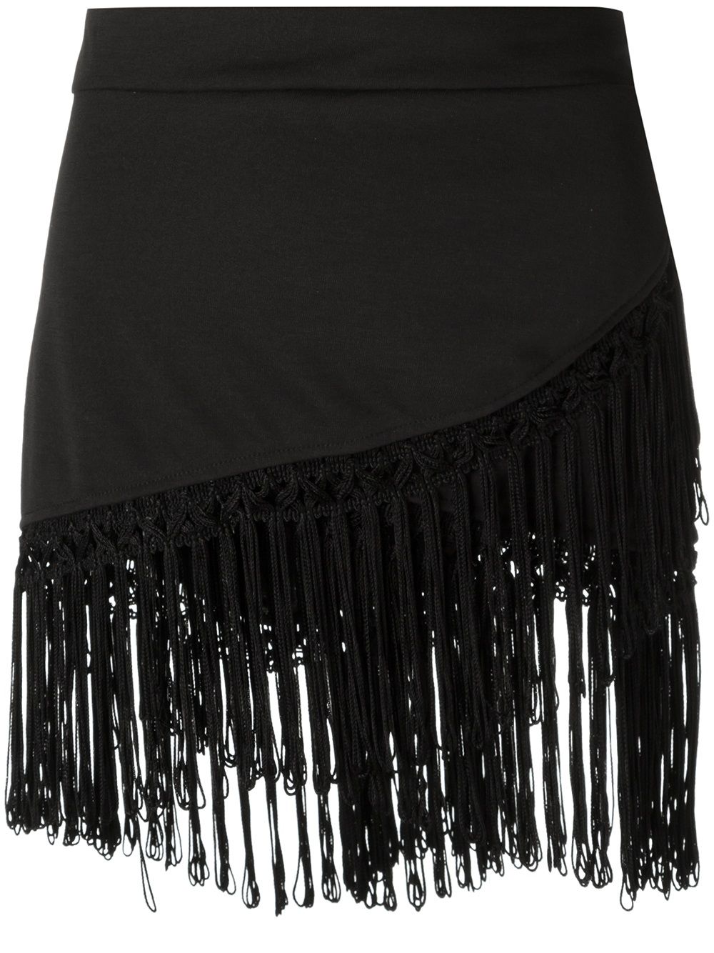 Amir Slama fringed skirt - Schwarz von Amir Slama