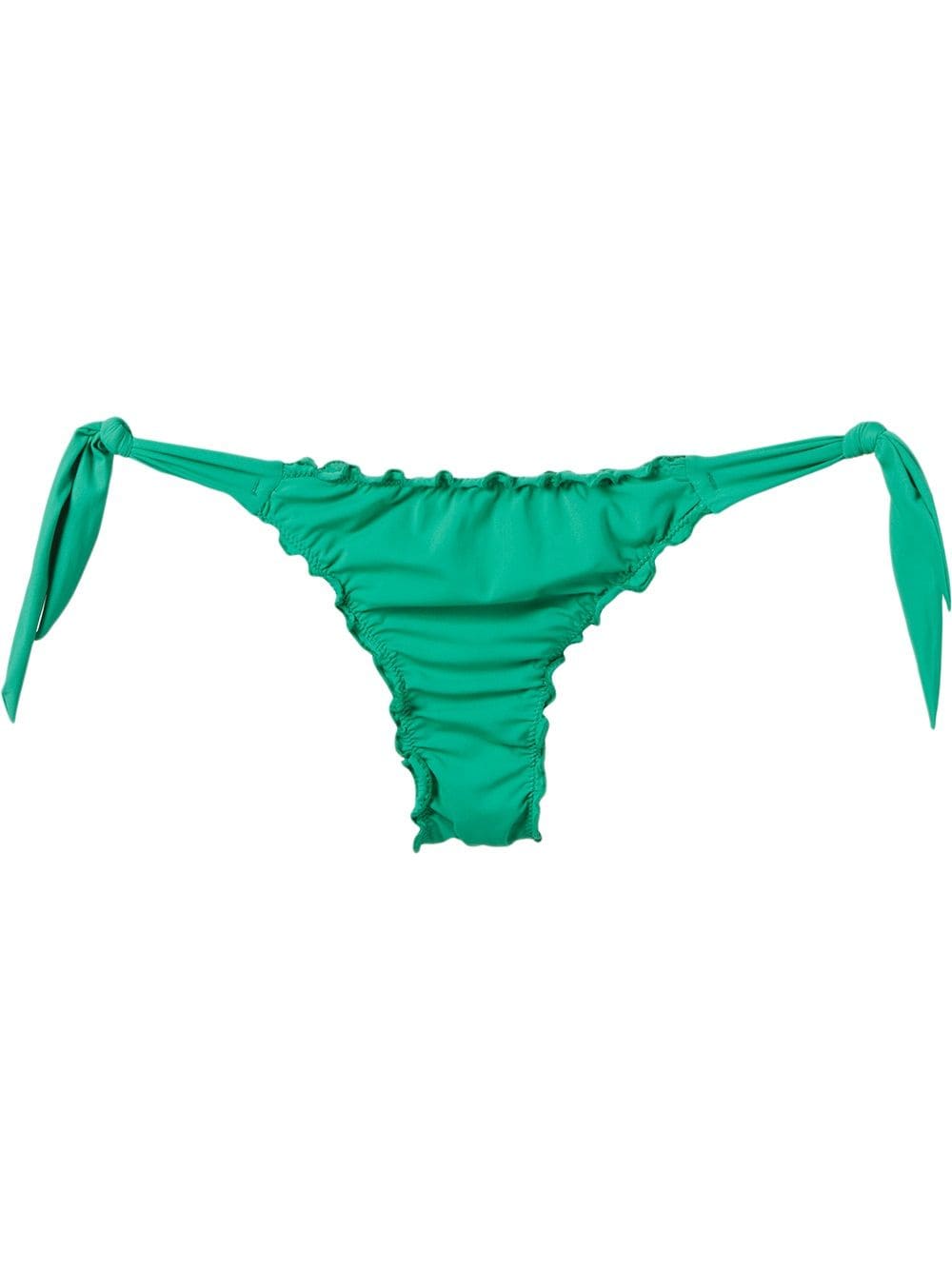 Amir Slama ruched bikini bottons - Grün von Amir Slama