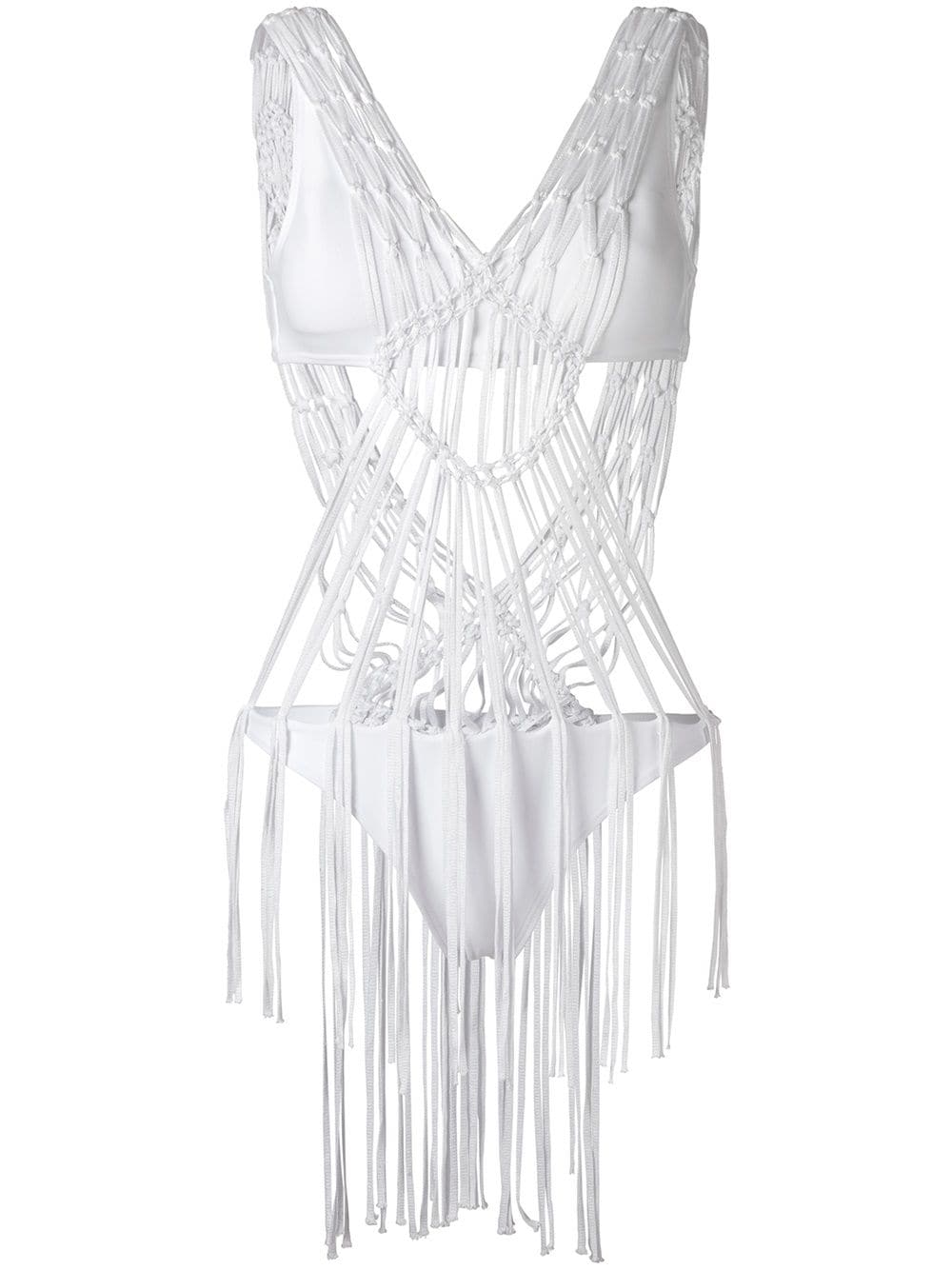 Amir Slama strappy swimsuit - Weiß von Amir Slama