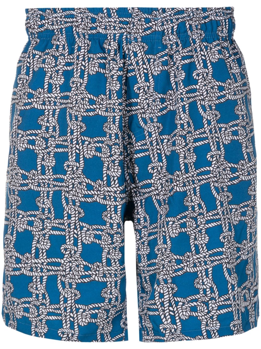 Amir Slama x Mahaslama Badeshorts mit Knoten-Print - Blau von Amir Slama