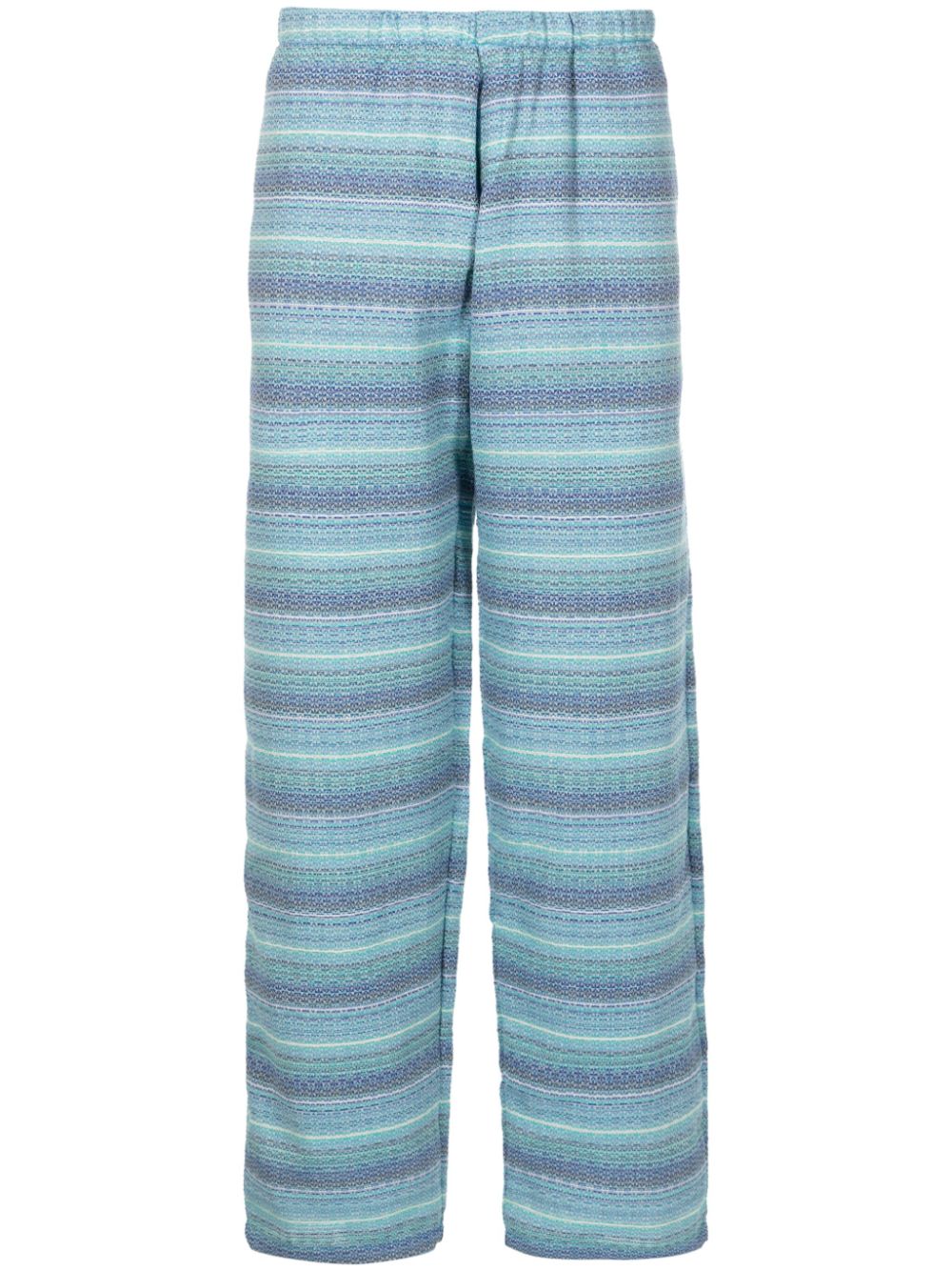 Amir Slama x Mahaslama gestreifte Jacquard-Hose - Blau von Amir Slama