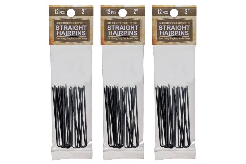 "Amish Made Hochleistungs-2 " Silber Edelstahl Haarnadeln 3 Packs." von AmishValleyProducts