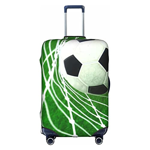 Amkong Cooler Fußball-Trolley-Kofferüberzug, elastisch, für Damen und Mädchen, Größe M, weiß, M von Amkong