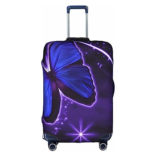 Amkong Funny Butterflies Trolley Kofferüberzug Elastische Kofferhülle Damen Mädchen Gepäckabdeckung Medium von Amkong