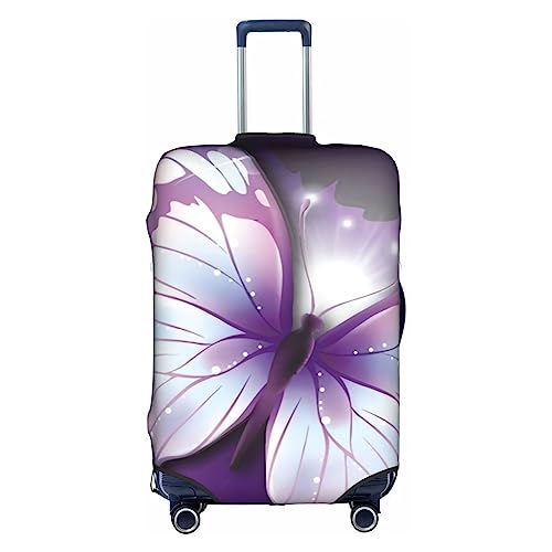 Amkong Funny Butterflies Trolley Kofferüberzug Elastische Kofferhülle Damen Mädchen Gepäckhülle Klein, Funny Butterflies3, M von Amkong