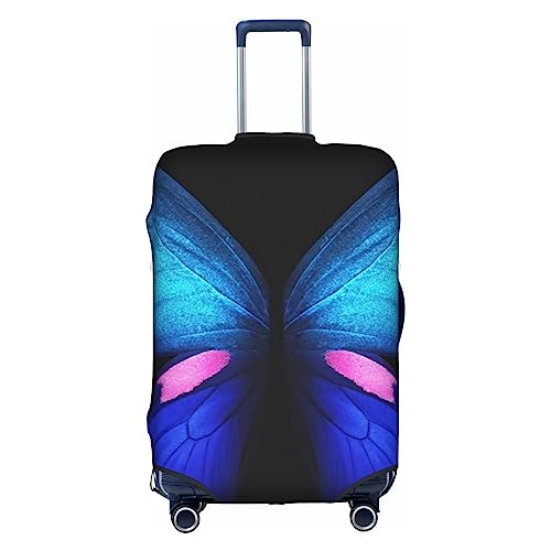 Amkong Funny Butterflies Trolley Kofferüberzug Elastische Kofferhülle Damen Mädchen Gepäckhülle Klein von Amkong