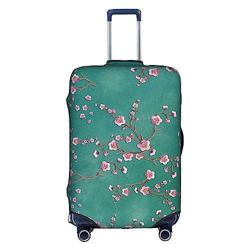 Amkong Funny Cherry Blossoms Trolley Kofferüberzug Elastische Kofferhülle Damen Mädchen Gepäckabdeckung Groß, Interessante Blumen, xl von Amkong