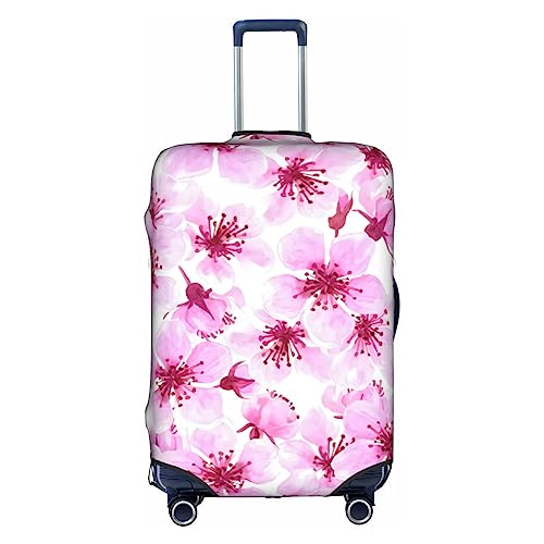 Amkong Funny Cherry Blossoms Trolley Kofferüberzug Elastische Kofferhülle Damen Mädchen Gepäckabdeckung Groß, Lustige Kirschblüten, xl von Amkong