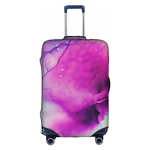 Amkong Trolley-Kofferbezug, elastisch, Marmor-Textur, für Damen und Mädchen, Größe L, Violett, Violette Marmor-Textur, Art3, L von Amkong