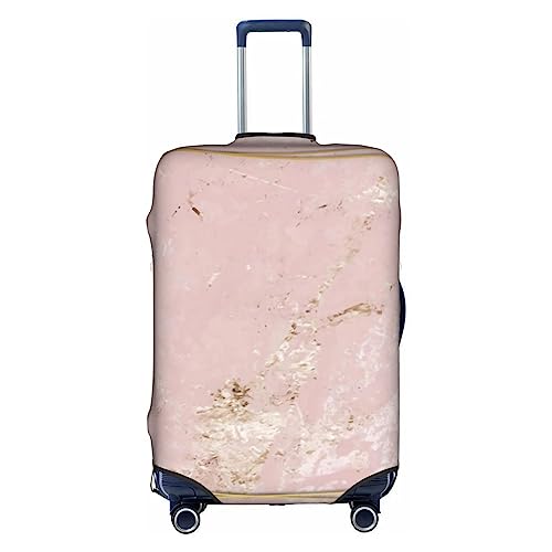 Amkong Trolley-Kofferbezug, elastisch, für Damen, Mädchen, Größe L, Rosa, Pink Marble Texture Art2, L von Amkong