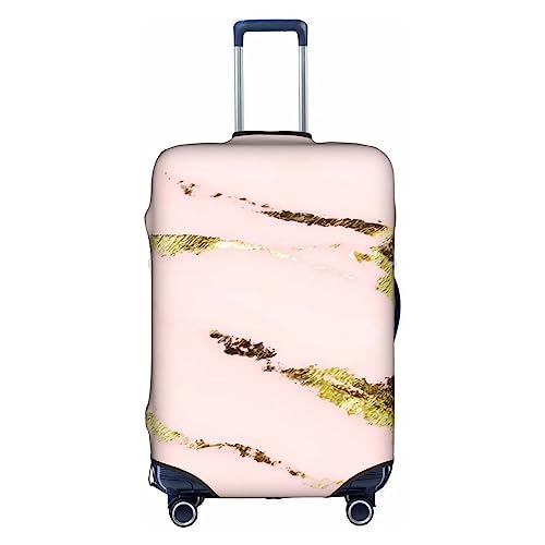 Amkong Trolley-Kofferbezug, elastisch, für Damen, Mädchen, Größe L, Rosa, Pink Marble Texture Art3, L von Amkong