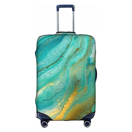 Amkong Trolley-Kofferhülle mit Marmorstruktur, elastisch, für Damen und Mädchen, Größe XL, Marmor-Textur2, L von Amkong